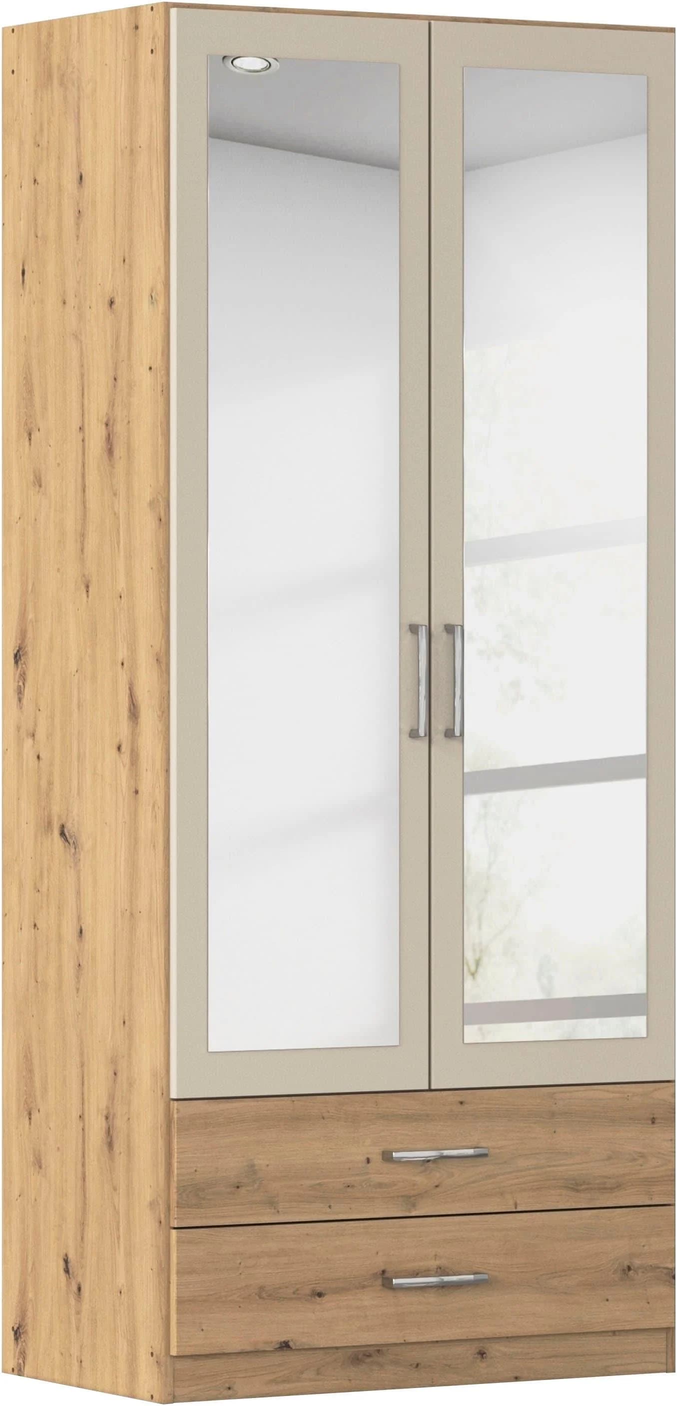 RAUCH Kleiderschrank Gamma Eiche Artisan 91x210x54 cm