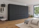 Rauch Garderobenschrank Mainz 360cm Grau Push-to-Open Bild 1