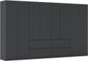 Rauch Garderobenschrank Mainz 360cm Grau Push-to-Open Bild 2