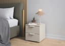 Nachtkommode RAUCH Costa Set mit Metallgriffen Beige Bild 3