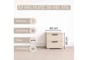 Nachtkommode RAUCH Costa Set mit Metallgriffen Beige Bild 4