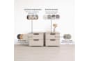Nachtkommode RAUCH Costa Set mit Metallgriffen Beige Bild 5