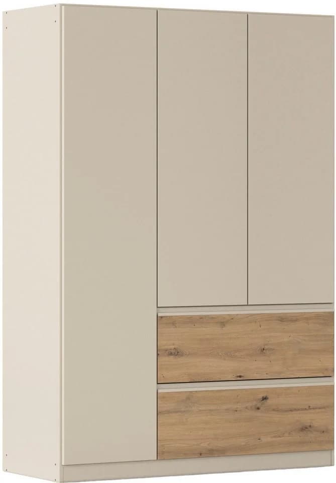 Drehtürenschrank Costa 136x197x54 cm Rauch Beige - Bild 2