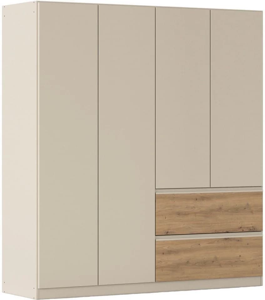 Drehtürenschrank Costa 181x197x54 cm Holzwerkstoff rauch - Bild 2