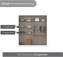 Drehtürenschrank Costa 181x197x54 cm Holzwerkstoff rauch Bild 3
