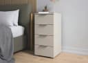 Schubkastenkommode ASTANA Beige Holzwerkstoff 4 Schubladen Bild 1