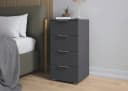 Schubkastenkommode RAUCH Highboard Sideboard Schubladenkommode ASTANA Graumetallic Bild 1