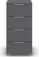 Schubkastenkommode RAUCH Highboard Sideboard Schubladenkommode ASTANA Graumetallic Bild 2