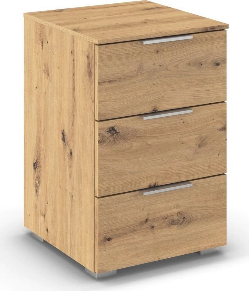 Rauch Nachttisch ASTANA Eiche Artisan 3 Schubladen - Bild 5