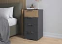 Schubkastenkommode RAUCH Astana Graumetallic/Eiche Artisan Bild 1