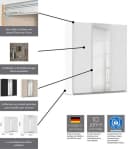 Schwebetürenschrank OTTO HOME Kleiderschrank Garderobe Agordo Schwarz Bild 4