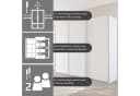 Schwebetürenschrank OTTO HOME Kleiderschrank Garderobe Agordo Schwarz Bild 5