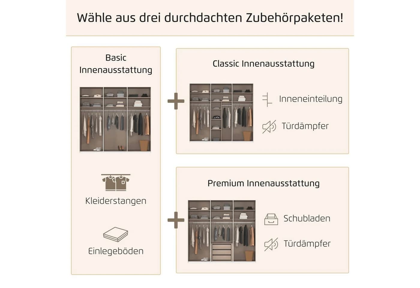 Kleiderschrank RAUCH Schwebetürenschrank Ankleide Schlafzimmer TARO Alpinweiß - Bild 5