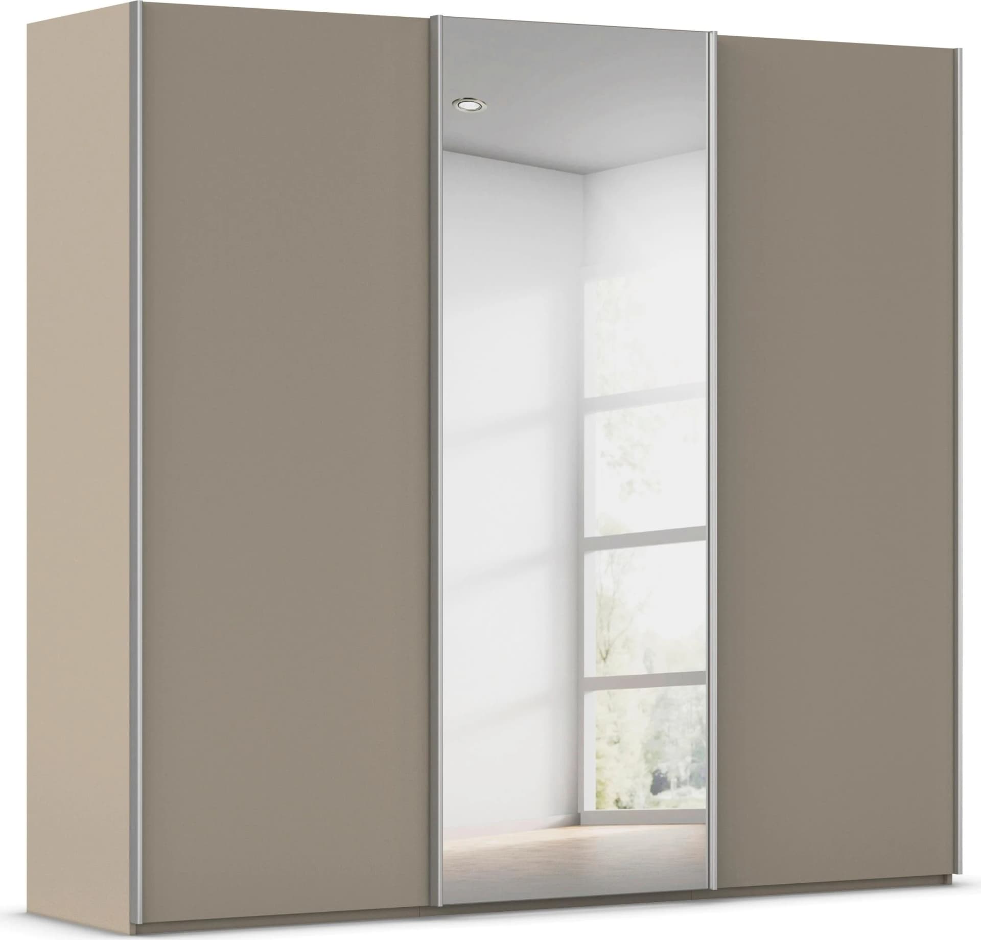 Kleiderschrank RAUCH Schwebetürenschrank Garderobe Ankleide Schlafzimmer TARO Fango