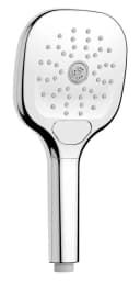 AquaCraft 120 Handbrause 12010103-00 120 mm eckig, 3 Strahlarten, 6 l/min., verchromt Bild 1