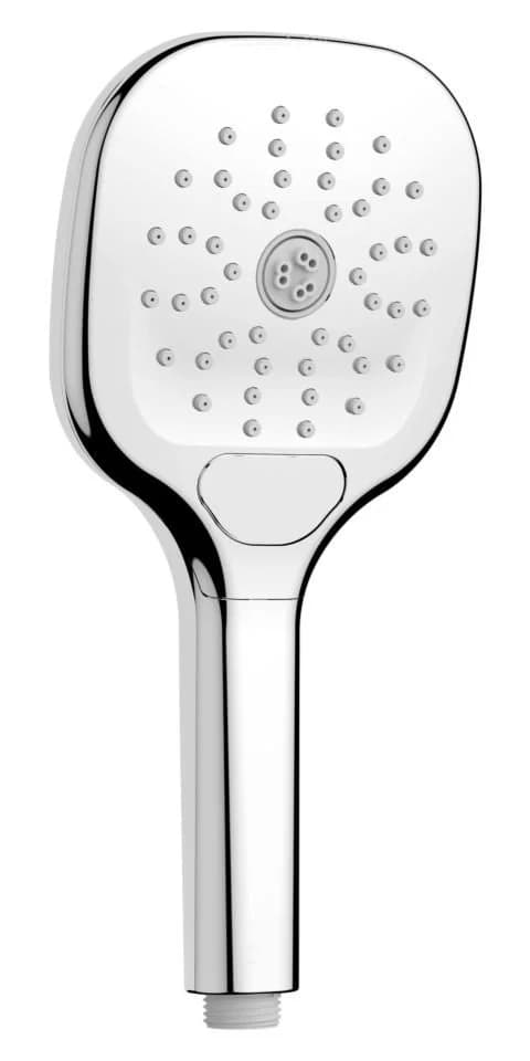 AquaCraft 120 Handbrause 12010103-00 120 mm eckig, 3 Strahlarten, 6 l/min., verchromt