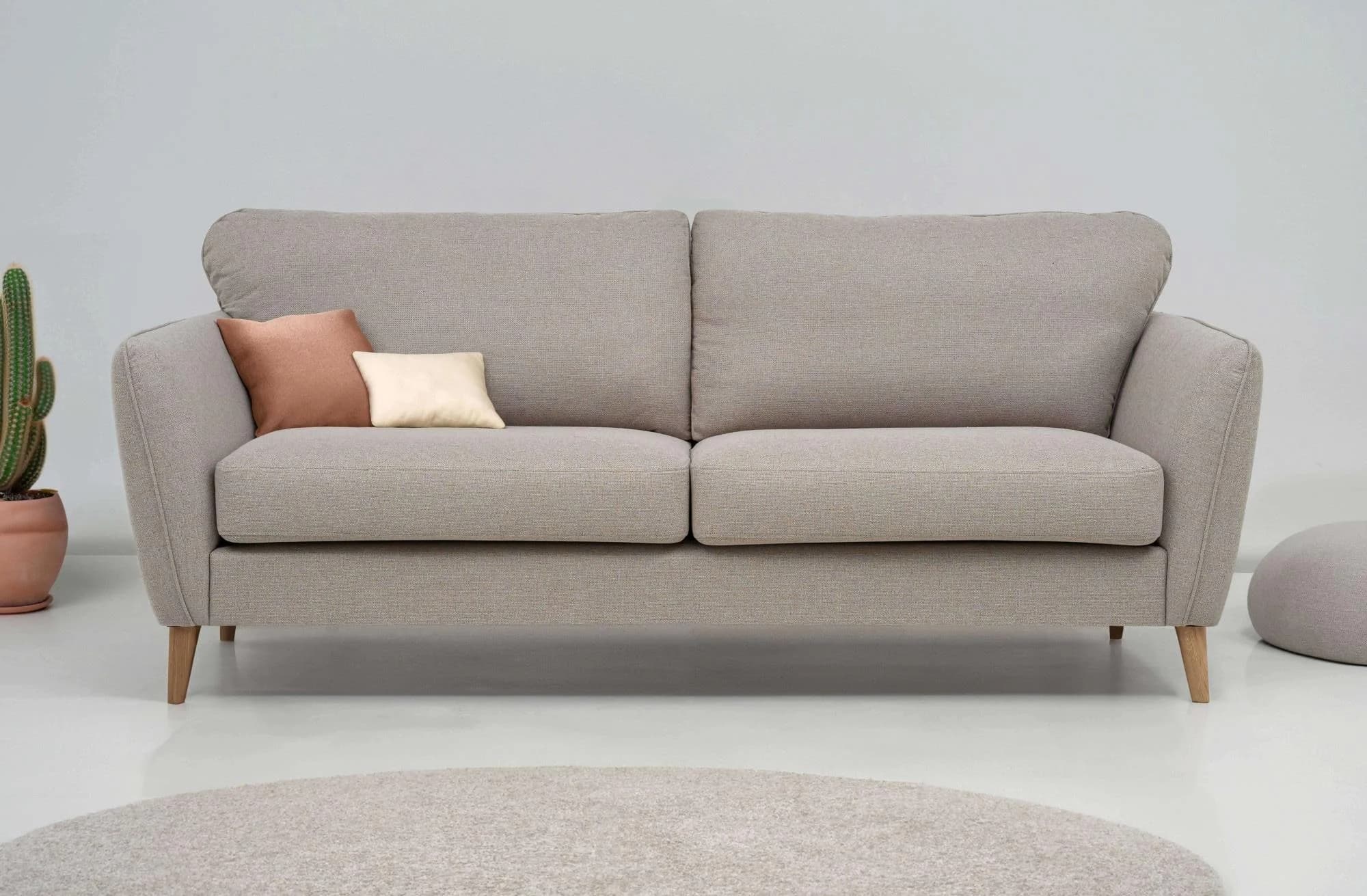 Home Affaire MARSEILLE 3-Sitzer Sofa Beige Landhausstil