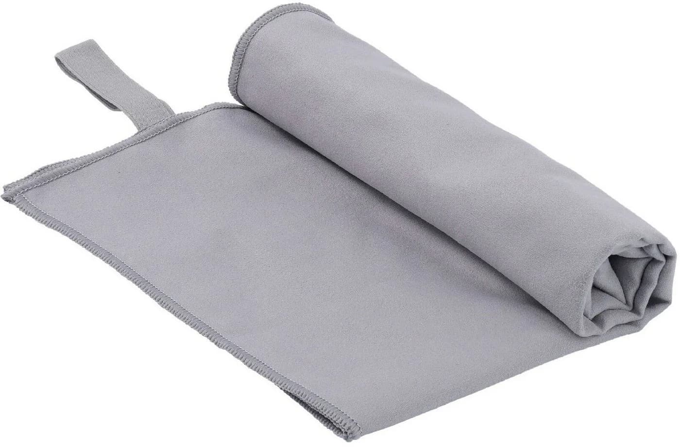 OTTO HOME Sporthandtuch Leoa 6er Set 30x50 cm Mikrofaser Hellgrau - Bild 2