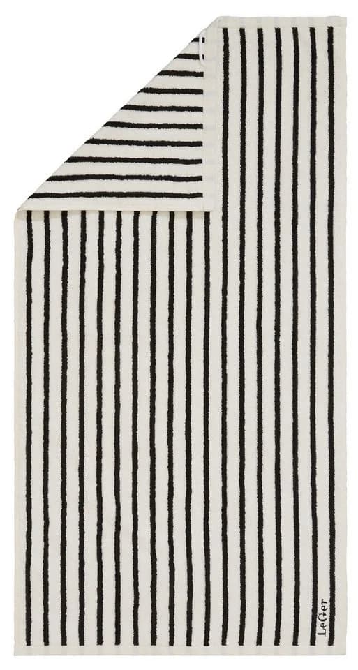 LeGer Home Handtuchset Tamsin 6-tlg. Schwarz-Weiß Frottier - Bild 5