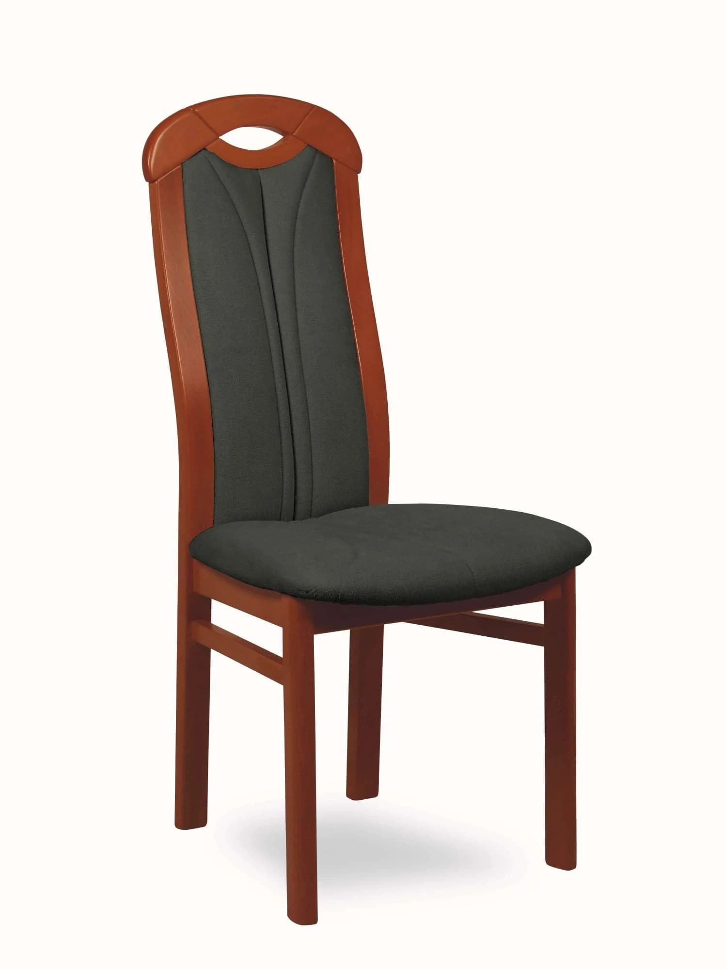 HOME AFFAIRE ALEX Armlehnstuhl Massivholz Dunkelgrau