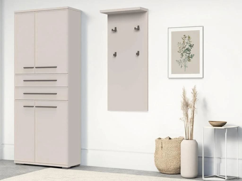 OTTO HOME Garderobenpaneel Opera Beige mit 4 Haken