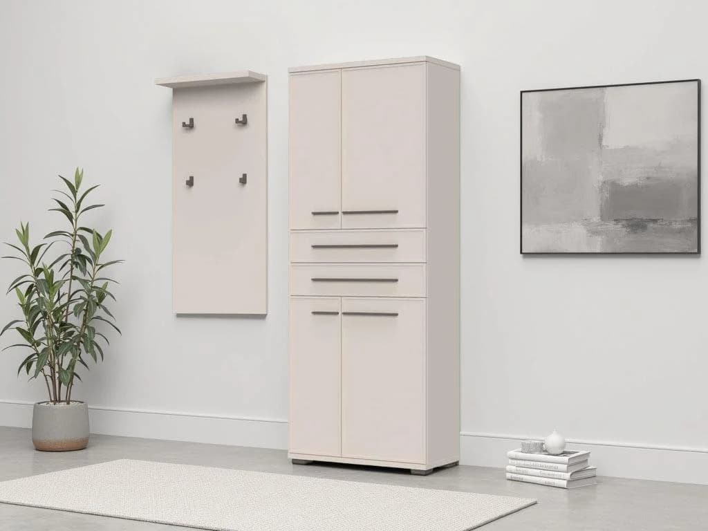 OTTO HOME Garderobenschrank Opera Beige mit Soft-Close