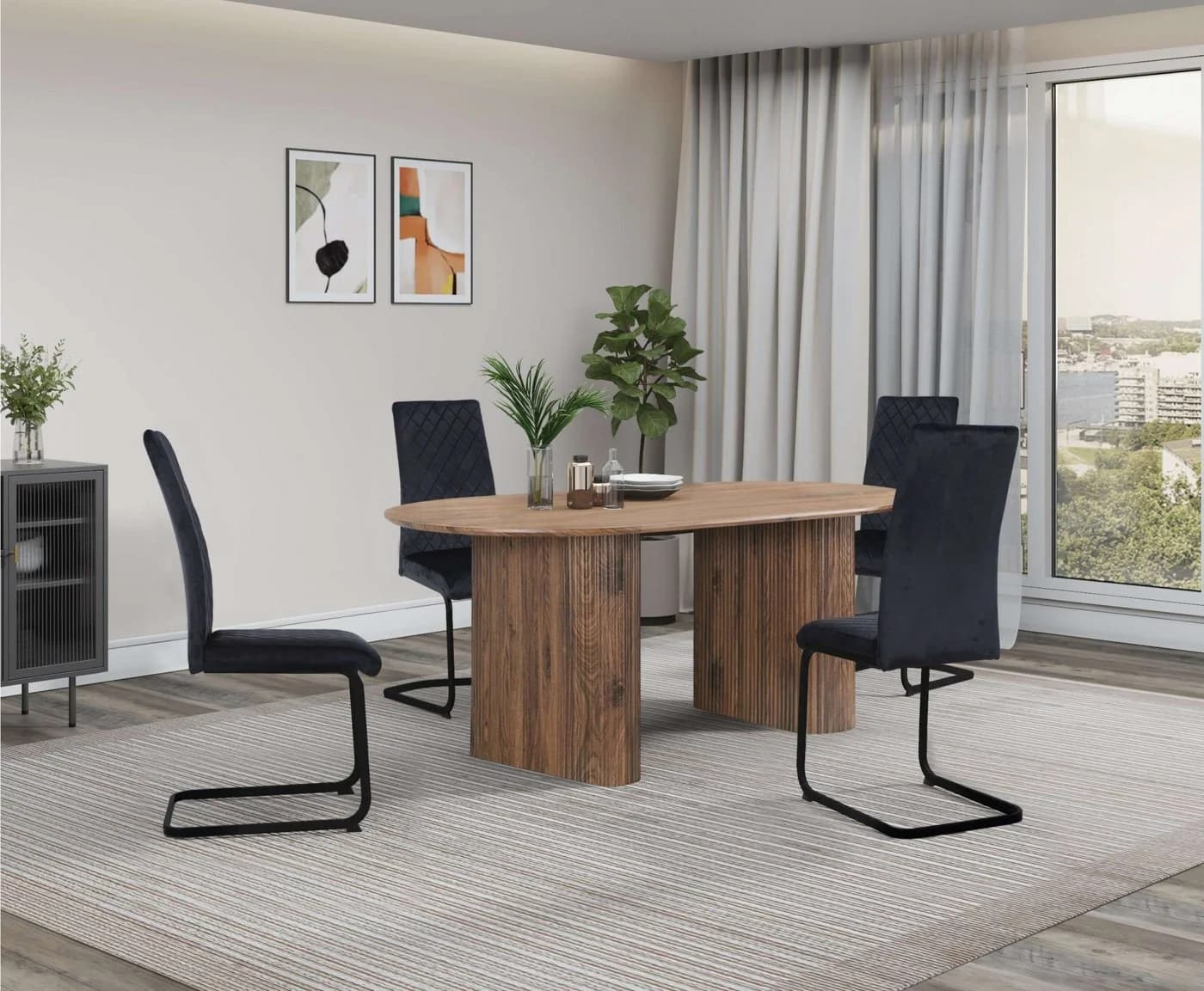 Esstisch OTTO HOME Bostonia Oval Braun MDF