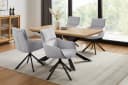 Home Affaire Esszimmerstuhl Cusey 360° drehbar, extra dicke Polsterung, 2er-Set, grau Bild 1