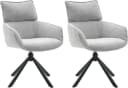 Home Affaire Esszimmerstuhl Cusey 360° drehbar, extra dicke Polsterung, 2er-Set, grau Bild 2