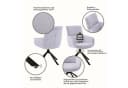 Home Affaire Esszimmerstuhl Cusey 360° drehbar, extra dicke Polsterung, 2er-Set, grau Bild 3