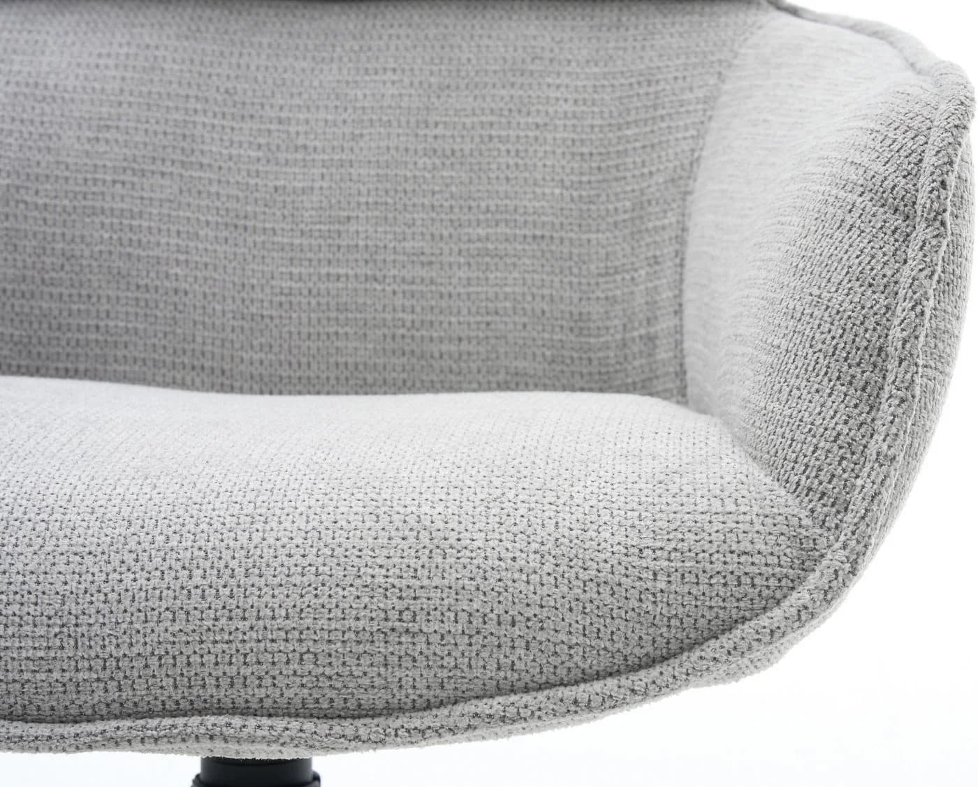 Home Affaire Esszimmerstuhl Cusey 360° drehbar, extra dicke Polsterung, 2er-Set, grau - Bild 5