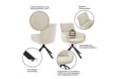 Home Affaire Esszimmerstuhl Cusey 360° drehbar, extra dicke Polsterung, 2er-Set Beige Bild 3
