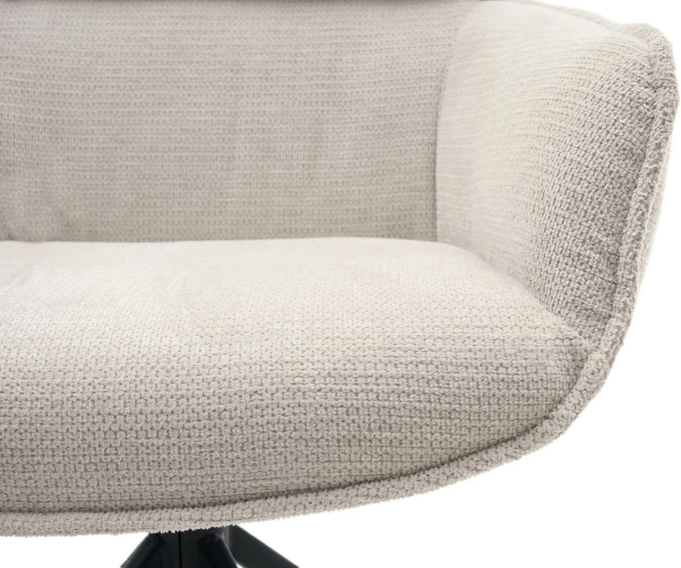 Home Affaire Esszimmerstuhl Cusey 360° drehbar, extra dicke Polsterung, 2er-Set Beige - Bild 5
