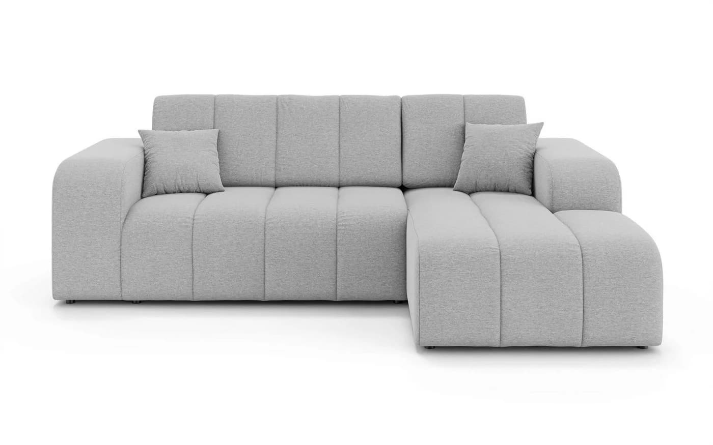 OTTO HOME Ecksofa CASSY L-Form mit Bettkasten und Bettfunktion, hellgrau