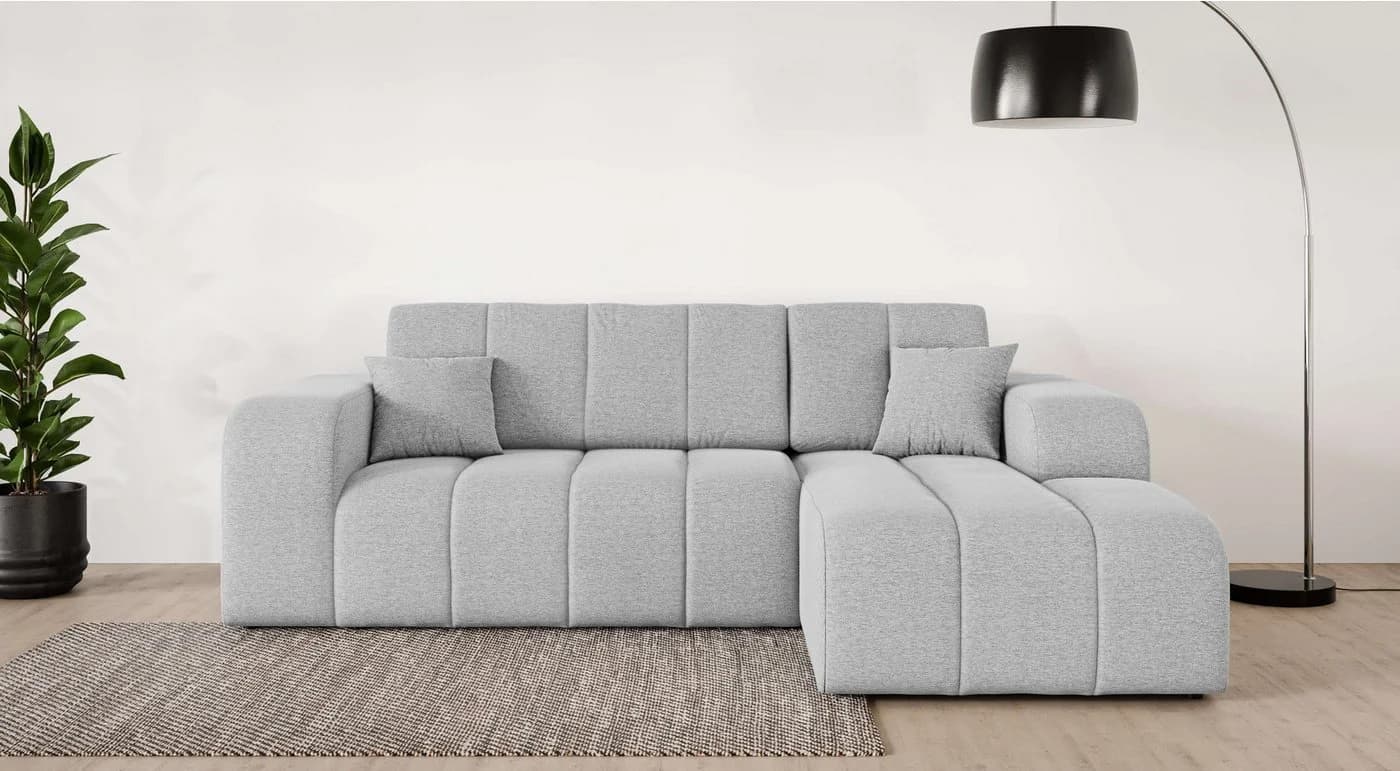 OTTO HOME Ecksofa CASSY L-Form mit Bettkasten und Bettfunktion, hellgrau - Bild 2