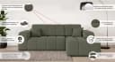 OTTO HOME Ecksofa CASSY L-Form mit Bettkasten und Bettfunktion, hellgrau Bild 3