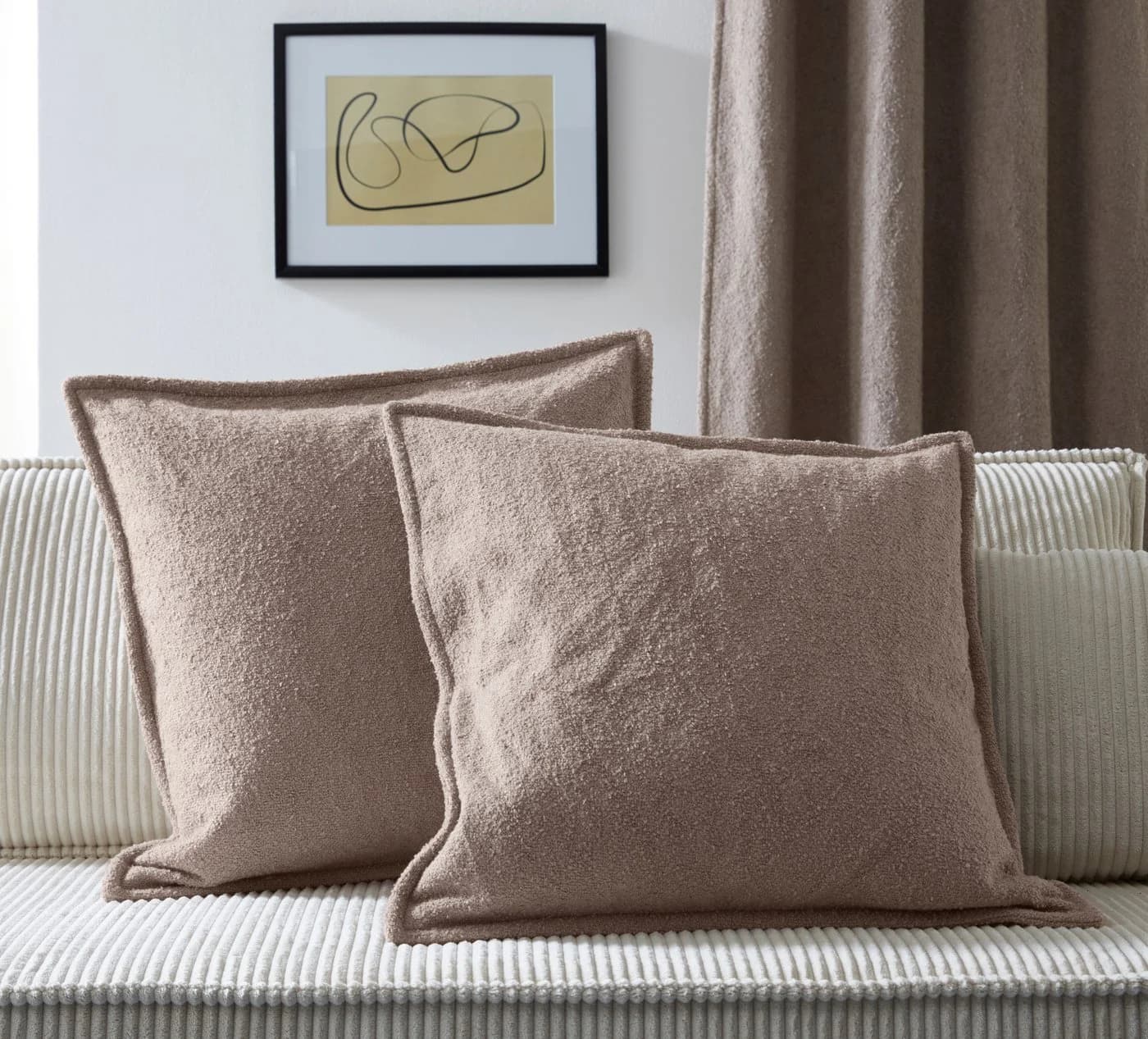 homsy by Ana Johnson Dekokissen Bouclea Beige - Bild 5