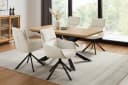 Esstisch HOME AFFAIRE Cusey Naturfarben Schwarz Melaminbeschichtung Bild 5