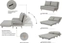 Home Affaire 2-Sitzer Sofa AINSLEY 140 cm Creme Bild 3