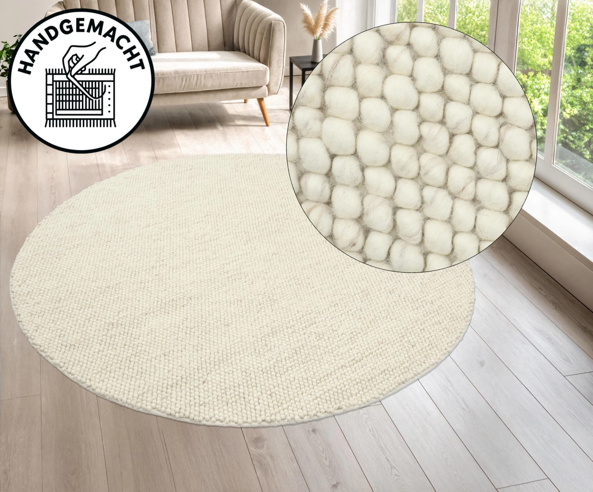 LeGer Home by Lena Gercke Teppich Ainhoa Handgewebt Wolle Boho Stil