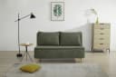 HOME AFFAIRE Schlafsofa AINSLEY Grün 2-Sitzer mit verstellbarer Rückenlehne Bild 2