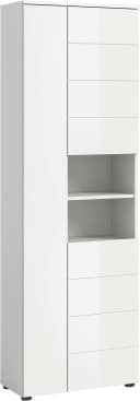 WELLTIME Hochschrank Biel Weiß 3 Türen Hochglanz Bild 5