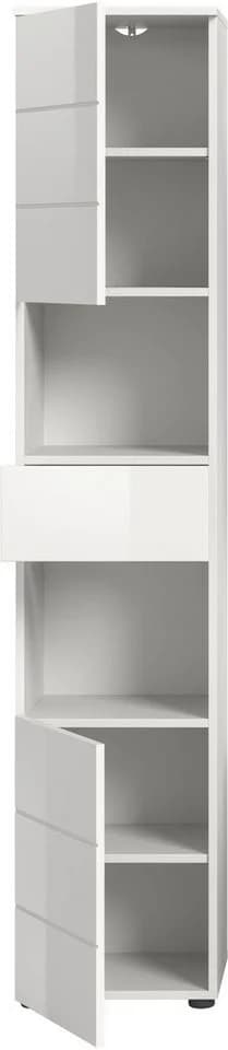WELLTIME Hochschrank Biel Weiß Hochglanz 190 cm - Bild 2