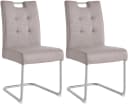 S.OLIVER Freischwinger Ciella hellgrau mit 3D-Steppung Bild 1