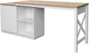 Eckschreibtisch OTTO HOME SILBA Weiß Eiche Landhausstil Bild 1