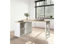 Eckschreibtisch OTTO HOME SILBA Weiß Eiche Landhausstil Bild 4
