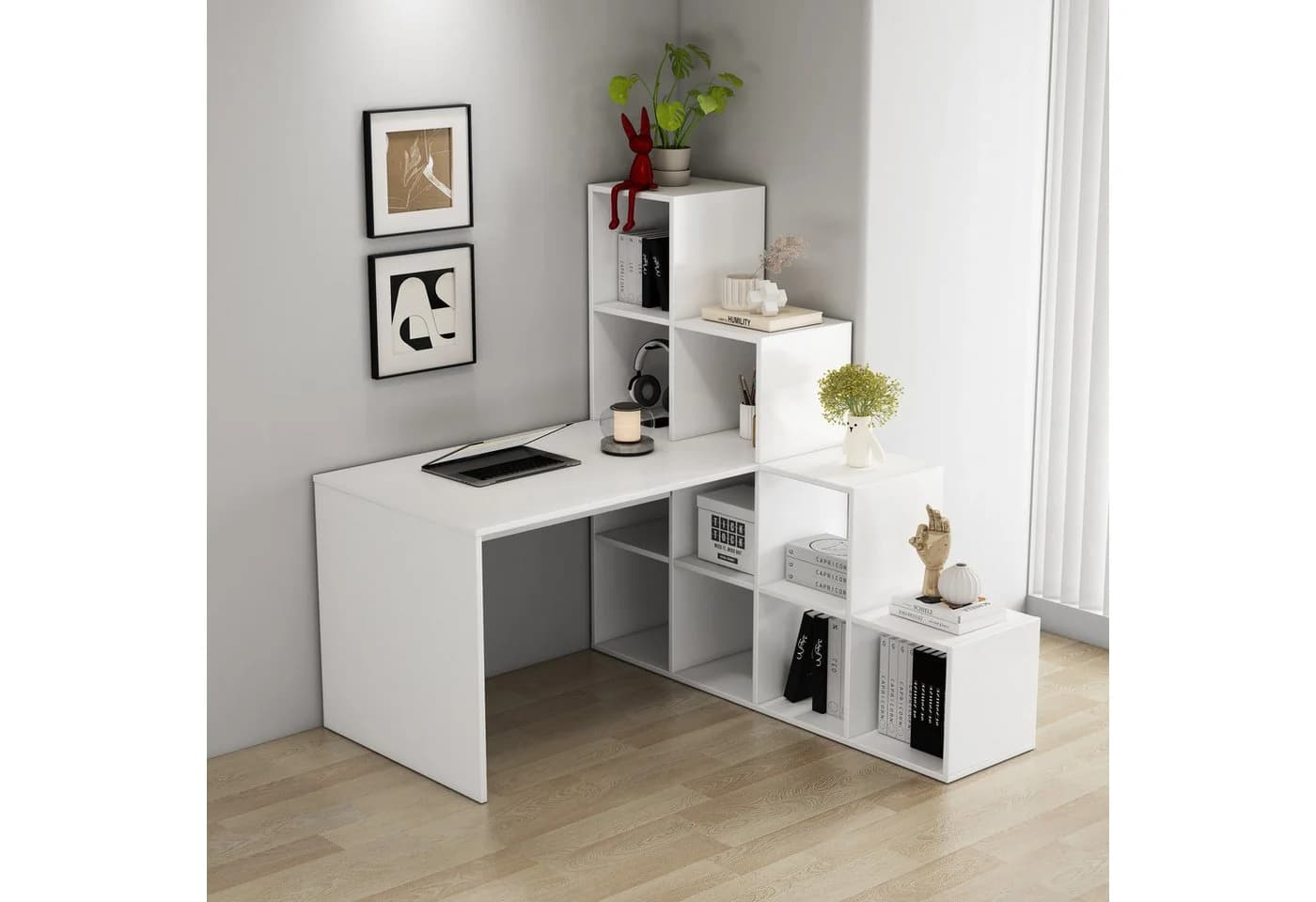 OTTO HOME Regal-Schreibtisch Ciela Weiß