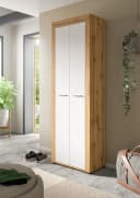 Home affaire Garderobenschrank Aosta 2 Türen Braun/Weiß Bild 1