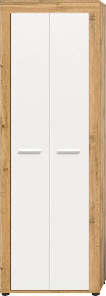Home affaire Garderobenschrank Aosta 2 Türen Braun/Weiß - Bild 3