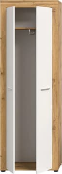 Home affaire Garderobenschrank Aosta 2 Türen Braun/Weiß Bild 4